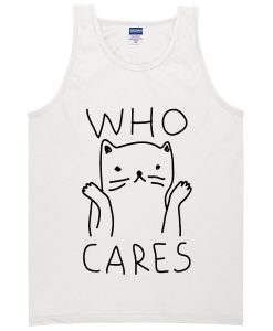 Who Cares Cat Tanktop