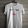 Eyelash Lip Printing T-Shirt
