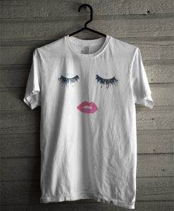 Eyelash Lip Printing T-Shirt