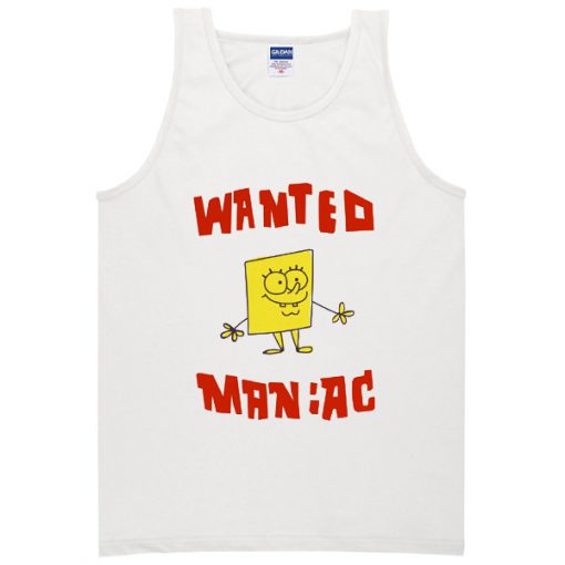 Wanted Maniac Spongebob Tanktop