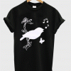 Bird Butterfly and Music Unisex T-Shirt