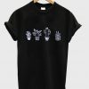 Black Cactus Print T-Shirt