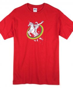 Red Unicorn Astronaut T-Shirt