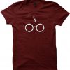 Scar Glasses Harry Potter Red Colour T-Shirt
