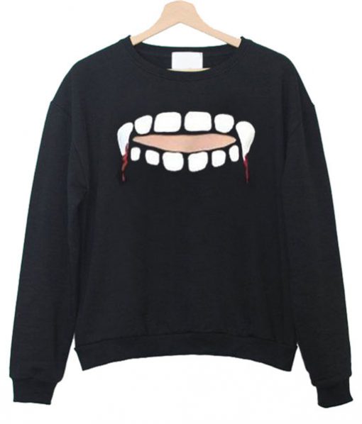Vampire Teeth Sweatshirt