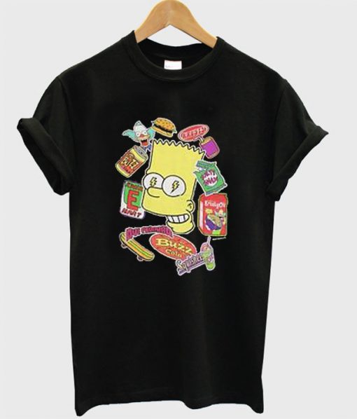 New The Simpsons Sugar Rush Bart Classic T-Shirt