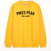 Pikes Peak Yellow Sweatshirt
