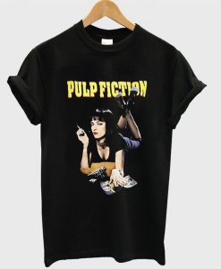 Pulp Fiction Mia Wallace Black T-Shirt