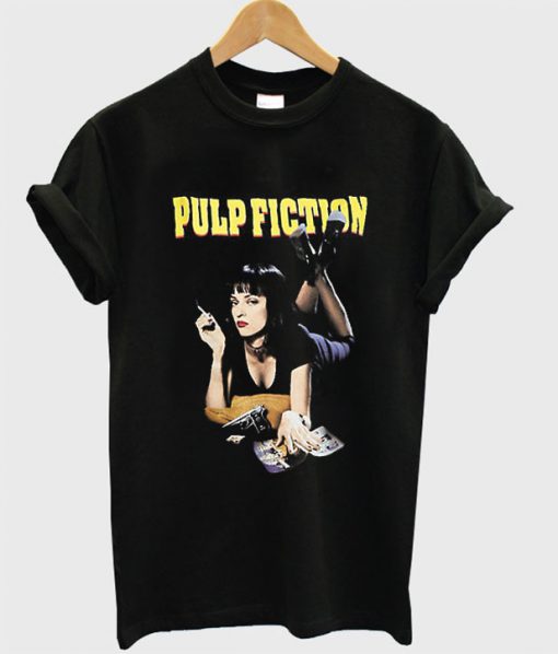 Pulp Fiction Mia Wallace Black T-Shirt