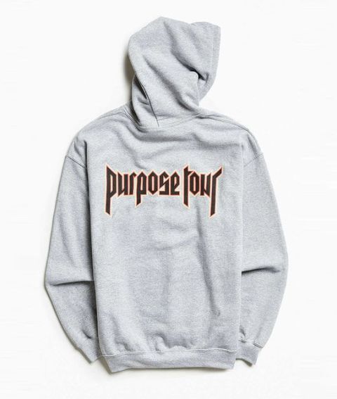 black and white purpose tour hoodie