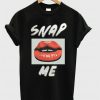 Snap Lip Me Black T-Shirt