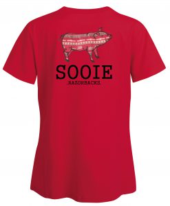 Sooie Razorbacks Pink Back T-Shirt