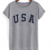 USA Letter Slogan T-Shirt