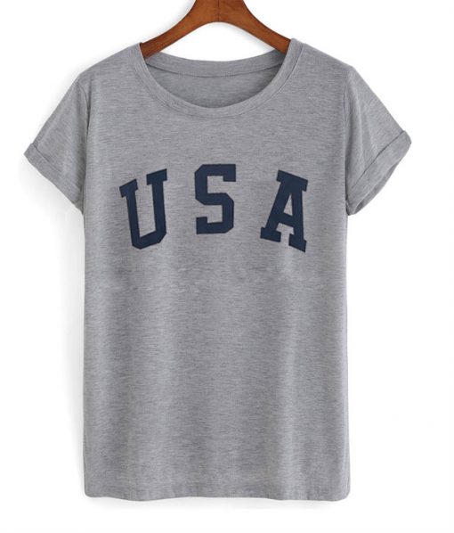 USA Letter Slogan T-Shirt