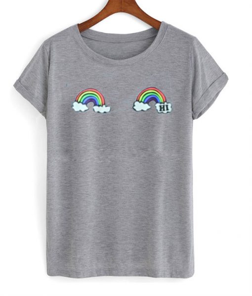 Hi Rainbow Boobs T-Shirt