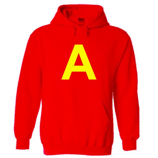 Letter A Red Hoodie