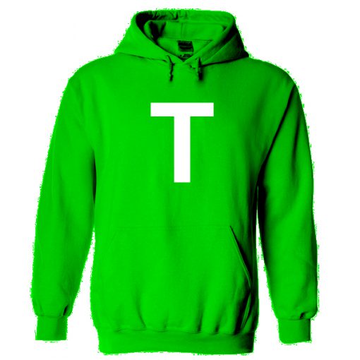 Letter T Green Hoodie