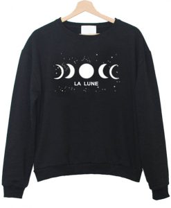 Moon Phase La Lune Art Sweatshirt