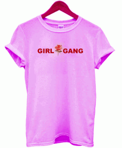 Pink Girl Gang Flower T-Shirt