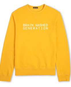 Brain Washed Generation Yellow Sweatshirt