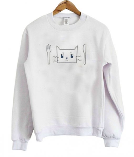 Cat Face Hungry Sweatshirt