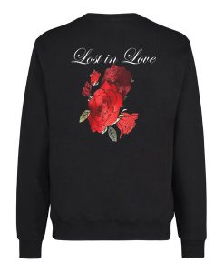 Lost in Love Flower Back Sweatshirt
