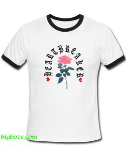 Heartbreaker Flower Ringer T-Shirt