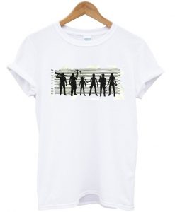 The Walking Dead The Usual Dead Police Lineup T-Shirt