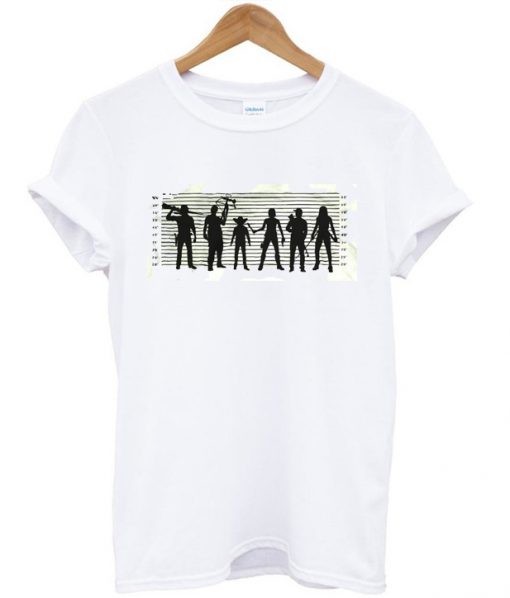 The Walking Dead The Usual Dead Police Lineup T-Shirt