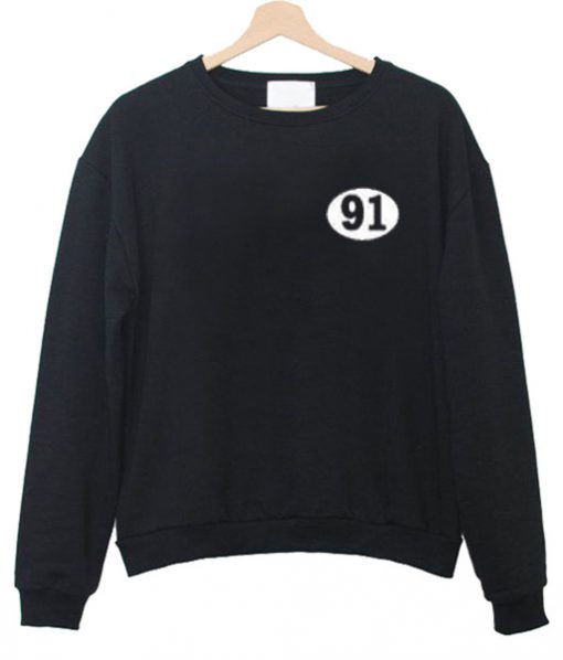 91 Number Sweatshirt