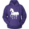 Heart Horse Purple Hoodie