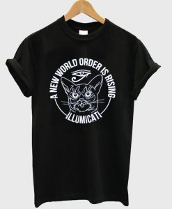A New World Order is Rising Illumicati Cat T-Shirt