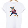 Captain America Cat Marvel T-Shirt