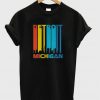 Detroit Michigan Skyline Vintage T-Shirt