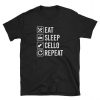 Eat Sleep Cello Repeat T-Shirt