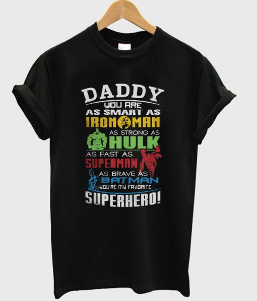 Father's Day Super Hero Marvel T-Shirt