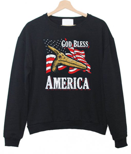 God Bless America Pterodactyl Sweatshirt