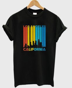 Los Angeles California Skyline Vintage T-Shirt