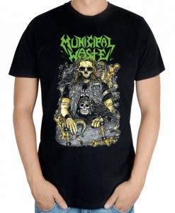 Municipal Waste Skull Skateboard T-Shirt
