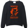 One Piece Wanted Dead or Alive Monkey D Luffy Sweatshirt
