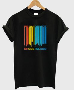 Providence Rhode Island Skyline Vintage T-Shirt