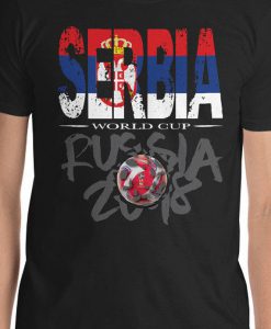 World Cup Football 2018 Russia Serbia T-Shirt