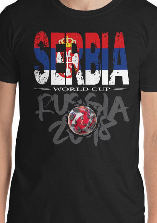 World Cup Football 2018 Russia Serbia T-Shirt