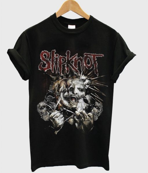 Slipknot Ripped Masks T-Shirt