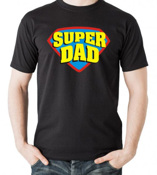 Super Dad Superhero Style T-Shirt