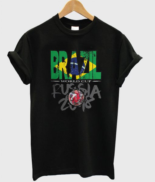World Cup Football 2018 Russia Brazil T-Shirt