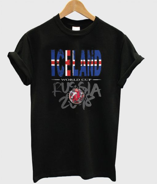 World Cup Football 2018 Russia Iceland T-Shirt