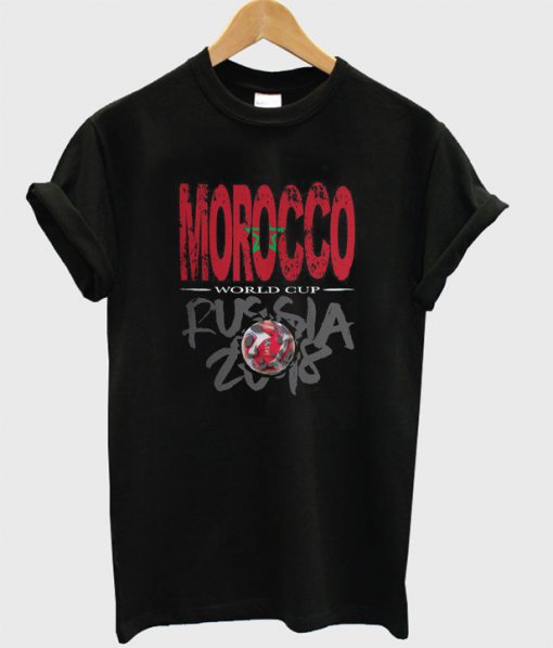 World Cup Football 2018 Russia Morocco T-Shirt