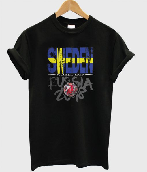 World Cup Football 2018 Russia Sweden T-Shirt
