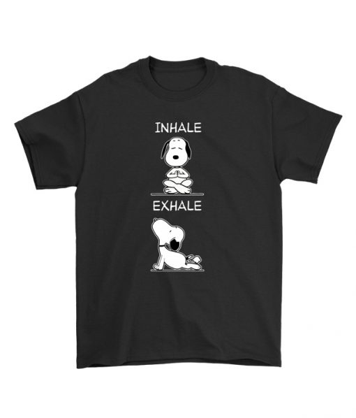 Yoga Inhale Exhale Snoopy T-Shirt